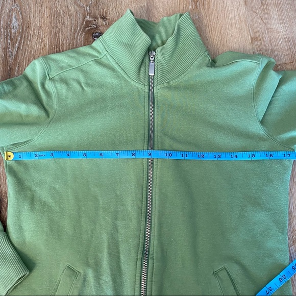 Roots Cinch Zip-Up Sweatshirt in Guacamole Green - Picture 13 of 15